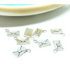 Pendentifs, breloque 31mm ENVELOPPE ORIGAMI Argent Antique