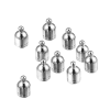 Embouts pour création de bijoux spirale ou pour cordon 5mm - en Acier Inoxydable 304 - finition Argent