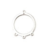 Pendentifs - multi Connecteurs Cercle  - Acier Inoxydable couleur Argent