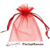 Pochettes Organza Rouge 9 x 12 cm pour bijoux, dragées