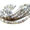 Perles rondes Agate Grise effet Givre 8mm
