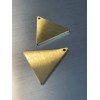 Pendentifs Triangle 18 mm Acier Inoxydable 304 finition Doré Placage Ionique