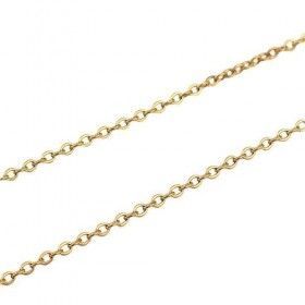 Collier Sautoir  60 cm - maille 2.5 mm - en Acier Inoxydable 304 finition Doré Placage Ionique