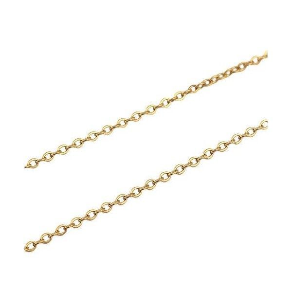 Collier 45 cm - maille 2.4 mm - en Acier Inoxydable 304 finition Doré Placage Ionique