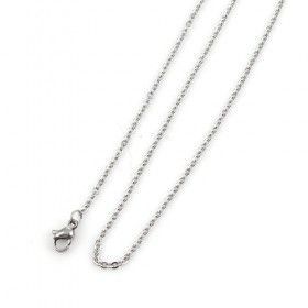 Colliers 50 cm - maille 2mm - en Acier Inoxydable 304 finition Argenté