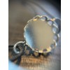 Supports de bracelet avec élastique Vague 12mm laiton finition Argent Platine pour collage digitale