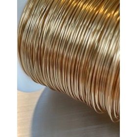 FIL DE CUIVRE 0.4mm placage doré 18KT Jauge 26