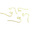 Boucles d'oreille crochet  22mm avec Bille Laiton finition Doré