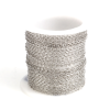 Chaîne maille Forçat 2x1.5mm – Acier Inoxydable 304 Argent Platine