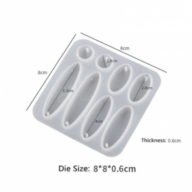 Moule silicone pour réaliser un plateau rectangle 23.5x16.5 cm -  Transparent x1 - Perles & Co
