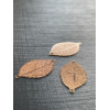 Estampes pendentif connecteur filigrane Feuille couleur Doré de 25mm