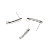 Boucles d'oreille Puce 15mm avec attache et embouts en Acier Inoxydable