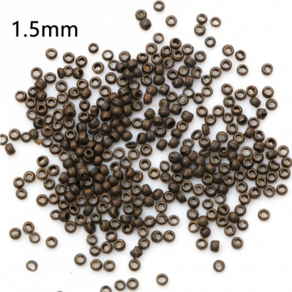 Perles à Écraser 1.5mm Cuivre finition Bronze