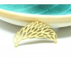 Pendentif Connecteur - Aile 38mm - finition Doré en Acier Inoxydable - pour bijoux raffinés