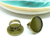 Supports de bague double qualité 25mm metal couleur Bronze