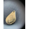 PS11760894 PAX 1 Pendentif Fleur Mois de Janvier  13.9mm - finition Doré en Acier Inoxydable - pour bijoux raffinés