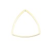 Pendentifs Connecteurs Triangle forme Étrier 20 mm Doré en Acier Inoxydable 304 pour bijoux raffinés