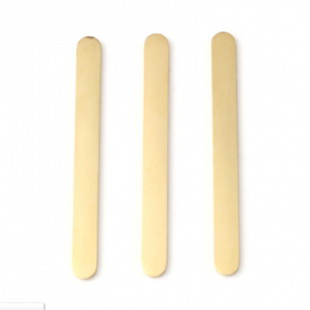 Support de Bague à former 5mm et à personnaliser avec poinçons  52mm  Acier Inoxydable finition Doré