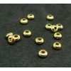 Perles intercalaires Rondelles 3.5mm en Acier Inoxydable finition Doré