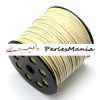 cordon en suédine Beige clair 3mm