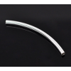 Tubes intercalaires incurvés 60 par 3mm cuivre finition ARGENT VIF