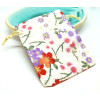 Pochettes, sachets pochons polyester  Fleurs Crème 10  par 8cm pour  cadeaux, bijoux, dragée