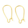 Boucles d'oreille - Dormeuses 19 par 9 mm -  Laiton - Plaqué Or 18KT