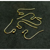 Boucles d'oreille crochet  22mm avec Bille Laiton finition Doré