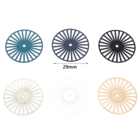 Estampes pendentif filigrane Soleil 29mm métal finition Argenté