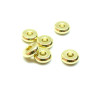 Perles intercalaires Rondelles 5mm Epaisseur 2mm en Acier Inoxydable finition Doré
