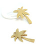 Pendentifs breloques Palmier  Doré 17 mm en Acier Inoxydable 201 pour bijoux raffinés