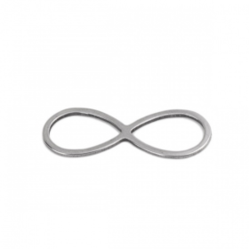 Pendentifs INFINI 26 mm Argenté en Acier Inoxydable 304 pour bijoux raffinés