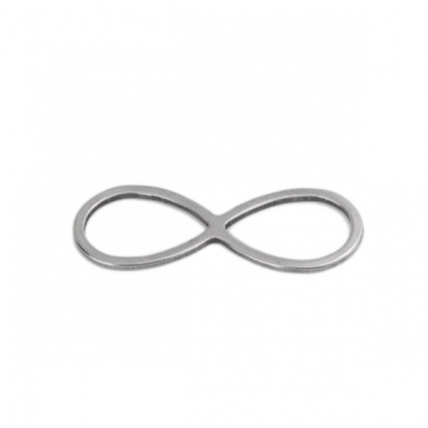 Pendentifs INFINI 26 mm Argenté en Acier Inoxydable 304 pour bijoux raffinés