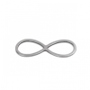 Pendentifs INFINI 26 mm Argenté en Acier Inoxydable 304 pour bijoux raffinés