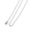 Colliers 45 cm - maille 1.5mm - en Acier Inoxydable 304 finition Argenté Rhodié