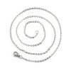 Colliers 45 cm - maille 1.5mm - en Acier Inoxydable 304 finition Argenté Rhodié