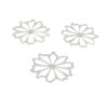Estampes pendentif filigrane Fleur 17mm métal finition Argent Platine