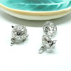 Pendentif Cage Bola Arabesque pour Perles 16mm Cuivre finition Argent Platine