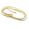 Collier 60cm, maille serpent 1,5 mm, Acier Inoxydable finition Doré