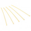 Tiges, Têtes Plates DORE, longueur 30mm par 0,7mm Acier Inoxydable 304 finition Doré 18KT