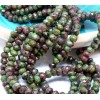 Perles Rondelle 6 par 4 mm Jaspe Kiwi