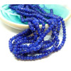 Perles Rondelle 6 par 4 mm Jaspe Teintée Bleu Electrique