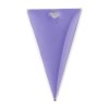 Sequins résine style émaillés Triangle Violet Clair 22 par 13mm sur une base en métal Argenté