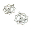 Pendentifs Fleur de Lotus Bouddha 21mm – Acier Inoxydable 304 Argenté