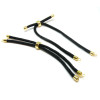 Support bracelet Intercalaire cordon Nylon ajustable avec accroche  Laiton Coloris NOIR