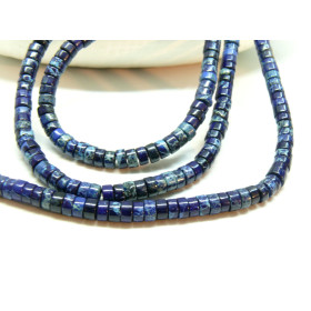 Perles rondelles Heishi 4 par 2mm Jaspe