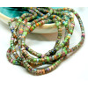 Perles rondelles Heishi 4 par 2mm Jaspe Synthétique