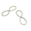 Pendentifs INFINI 26 mm Argenté en Acier Inoxydable 304 pour bijoux raffinés