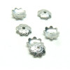 Coupelles - caps - Forme Fleur -  7 mm - Acier Inoxydable 304