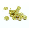 Perles intercalaires Rondelles 6mm en Laiton finition Doré 18KT